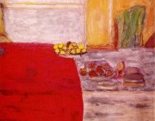 Bonnard Fruits sur le tapis rouge, ca 1943, Gouache, 64x48 c. , 