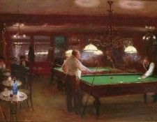Beraud Jean LA PARTIE DE BILLARD.  