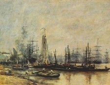 boudin bordeaux harbor 1874. , 