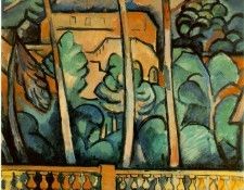 Braque Terrace of Hotel Mistral LEstaque, 1907, Private. , 