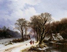 Bodeman Wilem Winterlandscape Sun. Bodemann, 