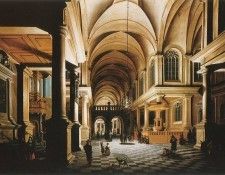 A Church Interior. Blieck,  