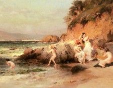 Bridgman Frederic Arthur The Bathing Beauties. ,  