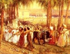 Bridgman Frederick Arthur An Egyptian Procession. ,  