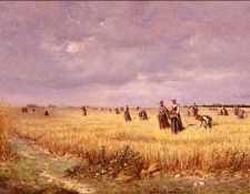 Baeuvais Armand Les Glaneuses Dans Les Chaumes-Berry. , 