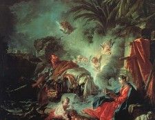 BOUCHER - THE REST ON THE FLIGHT INTO EGYPT, 1737. , 