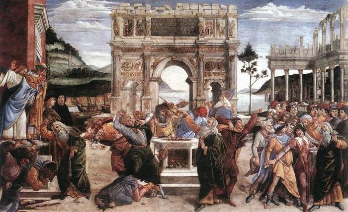 Botticelli The Punishment of Korah. , Alessandro