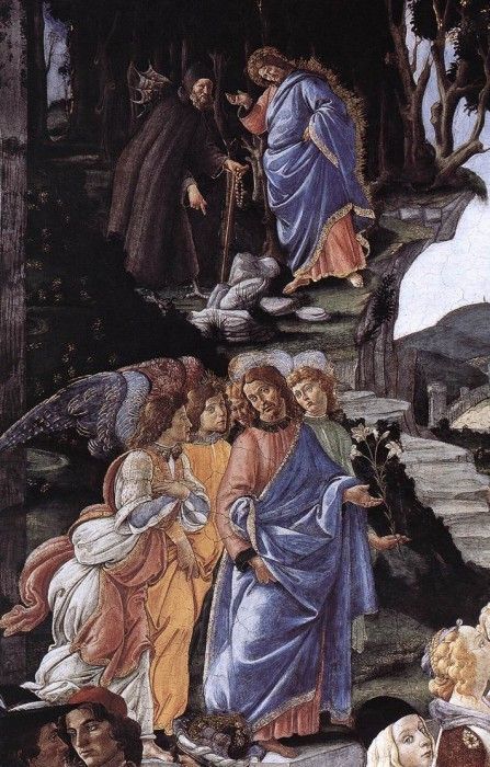 Botticelli The Temptation of Christ detail. , Alessandro