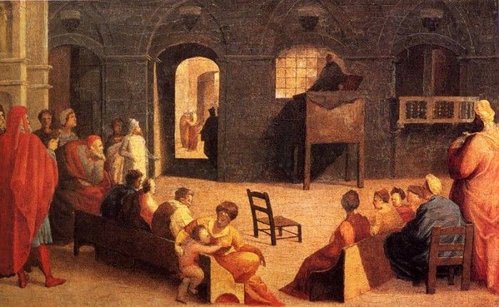 Beccafumi Domenico St Bernardino Of Siena Preaching. , 