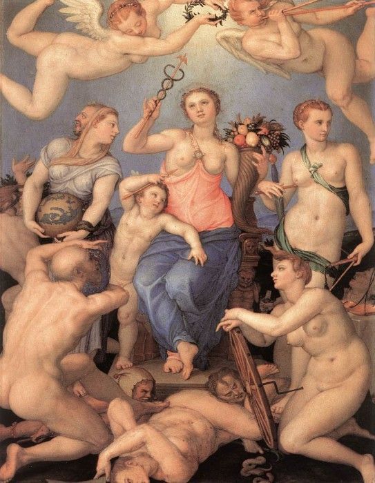 BRONZINO Agnolo Allegory Of Happiness. , 