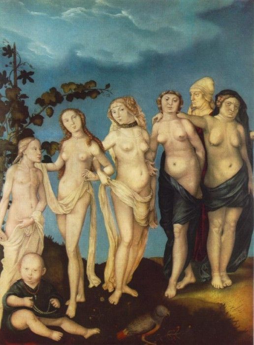 BALDUNG GRIEN Hans The Seven Ages Of Woman.  Grien, 