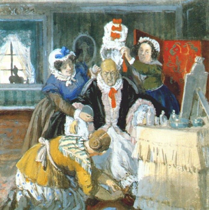benois the countess dressing room 1910. ,  