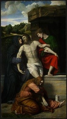 Moretto da Brescia Pieta, 1520s, 175.8x98.5 cm, NG Washingt. ,  