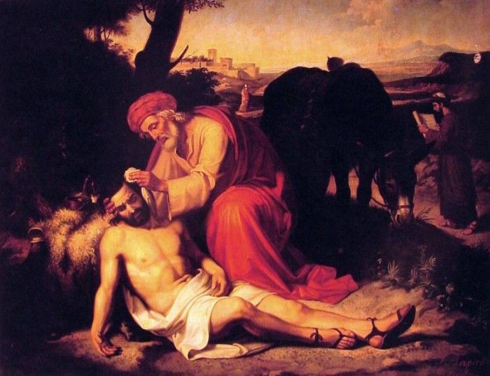 The Good Samaritan. ,  Tapiro