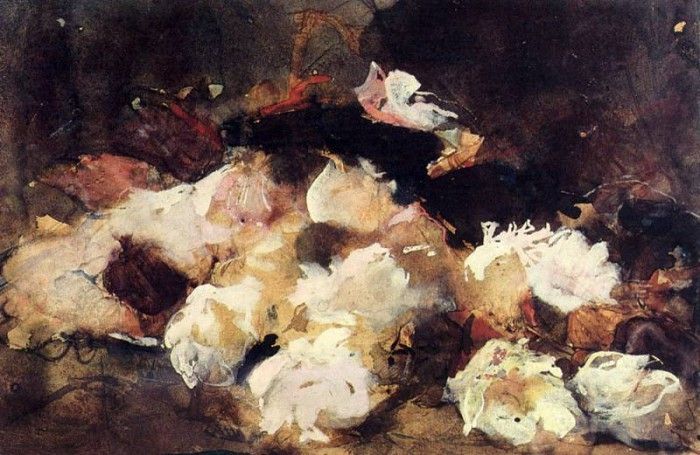 Breitner George Hendrik A Still Life With Roses.   