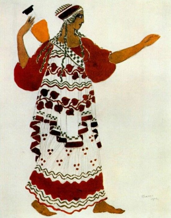 bakst lapres-midi dun faune a nymph 1912. , 