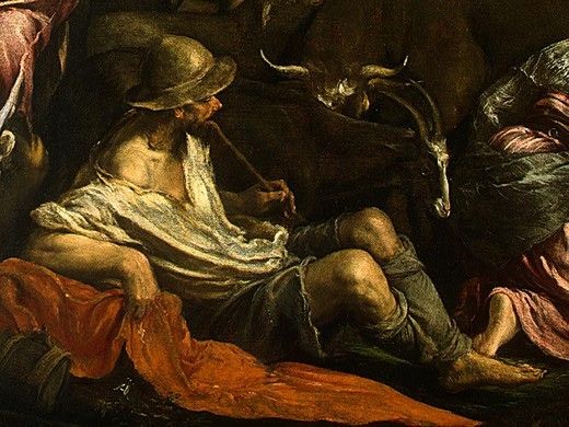 Bassano,J. The Annunciation to the Shepherds, probably 155(5. ,    