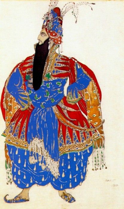 bakst scheherazade shah-shahriar 1910. , 