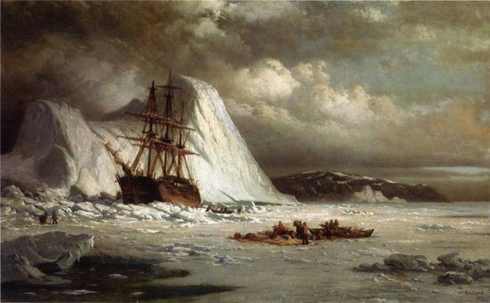 Bradford William Icebound Ship. , 