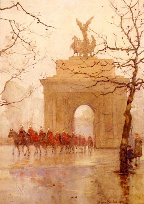 Barton Rose Maynard Hyde Park Corner  With Household Cavalry.   