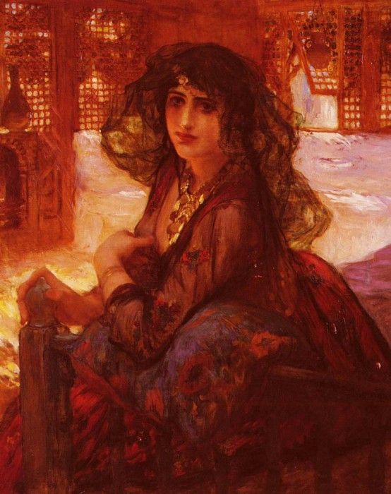 Bridgman Frederick Arthur Harem Girl. ,  