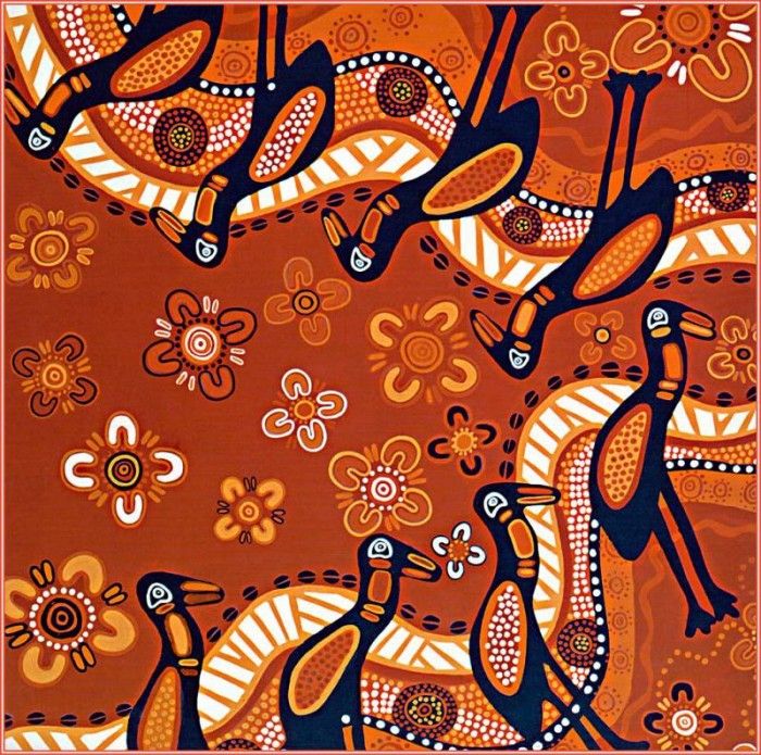 Balarinji-Australian Aboriginal Art-pa Balarinji 09 Jabiru. Balarinji