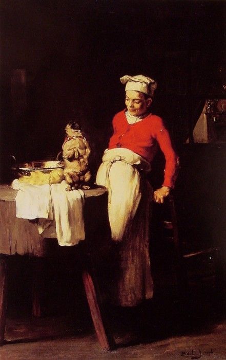 The cook and the pug. , 