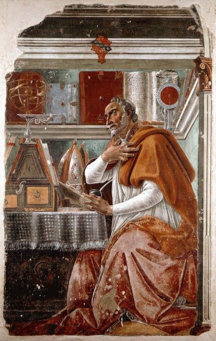 Botticelli St Augustine, Ognissanti, Firenze. , Alessandro