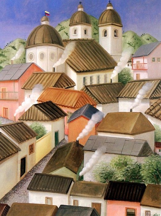 Botero Fernando The town Sun. , 