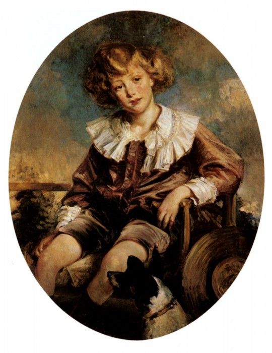 Blanche Jacques Emile Portrait Of Antonin De Mun As A Young Boy. ,  