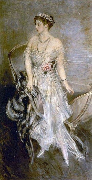 Mrs Leeds the later Princess Anastasia of Greece and Denmark 1914. Boldini, 