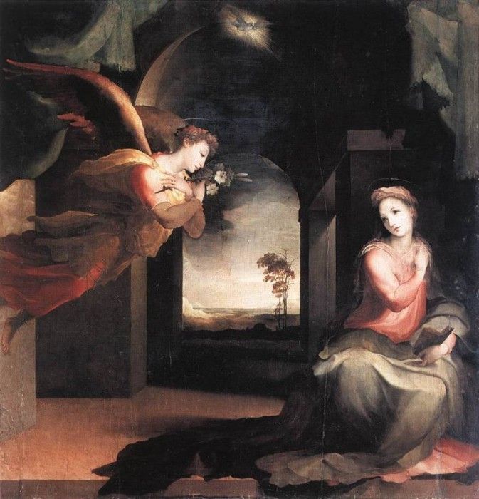 BECCAFUMI Domenico The Annunciation. , 