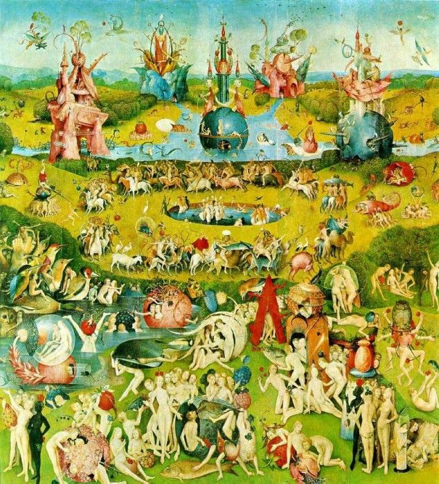 Bosch Lustarnas tradgard Central panel, Garden of Earthly D. , 