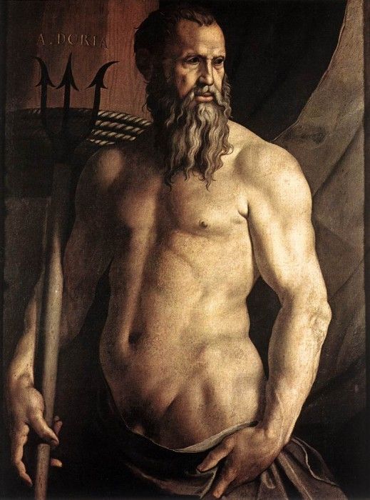 Bronzino Portrait of Andrea Doria as Neptune. , 