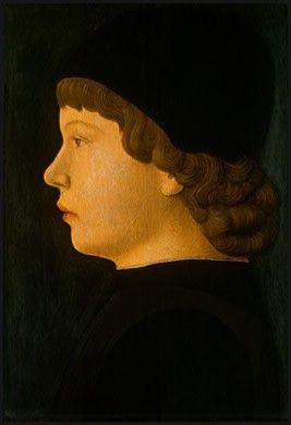BELLINI,J, ATTR. PROFILE PORTRAIT OF A BOY, PROBABLY C. 1470. , 