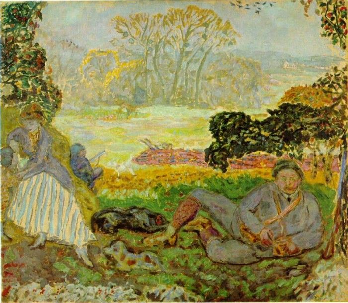 Bonnard Jakten, ca 1915, 110x127 cm, Goteborgs konstmuseum. , 