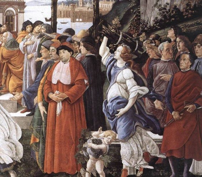 Botticelli The Temptation of Christ detail 3. , Alessandro