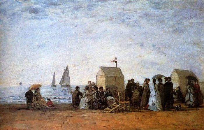 Boudin Eugene The Beach At Trouville. , 