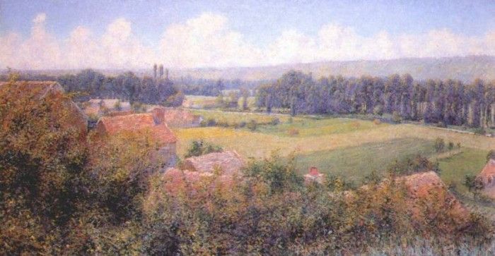 breck in the seine valley (giverny landscape) c1890. , 