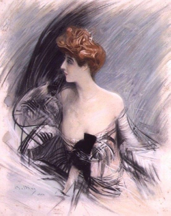 Portrait of Sarah Bernhardt. Boldini, 