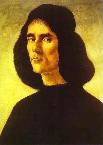 Alessandro Botticelli - Portrait of a Ma. , Alessandro