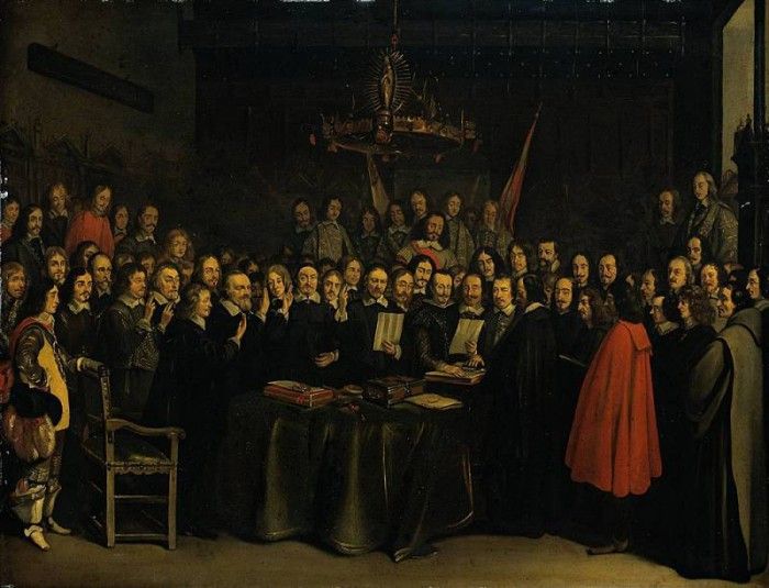 Borch II Gerard ter The Ratification of the Treaty of Munster 15 May 1648. Borch,  