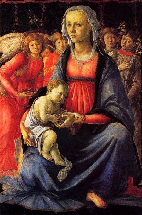 Botticelli Sandro The Virgin with the child and five angels. , Alessandro