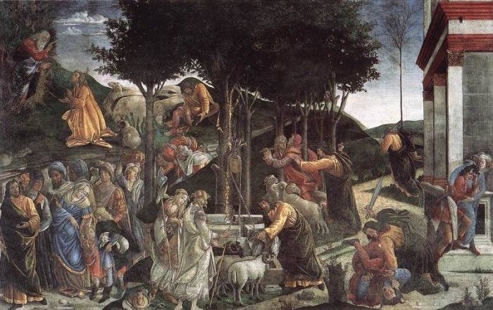 Botticelli Scenes from the Life of Moses. , Alessandro