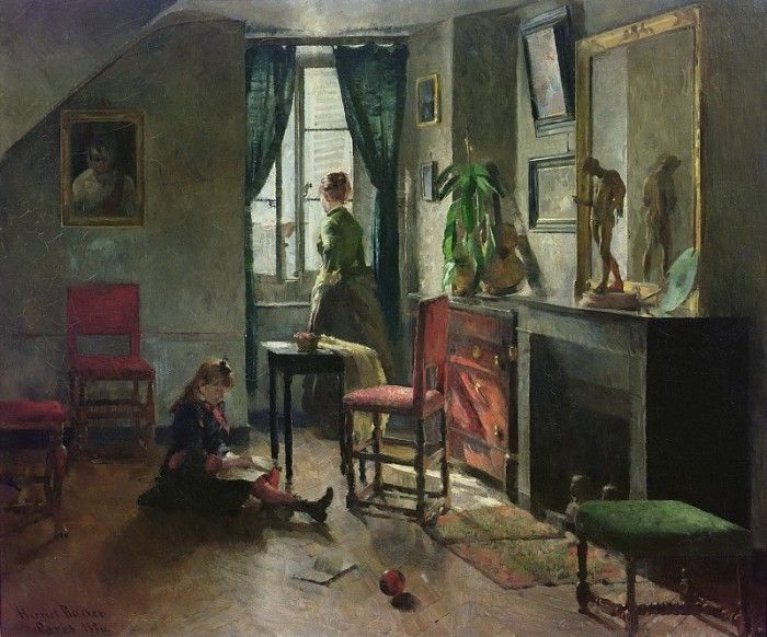 Interior with Figures. (1886). , 