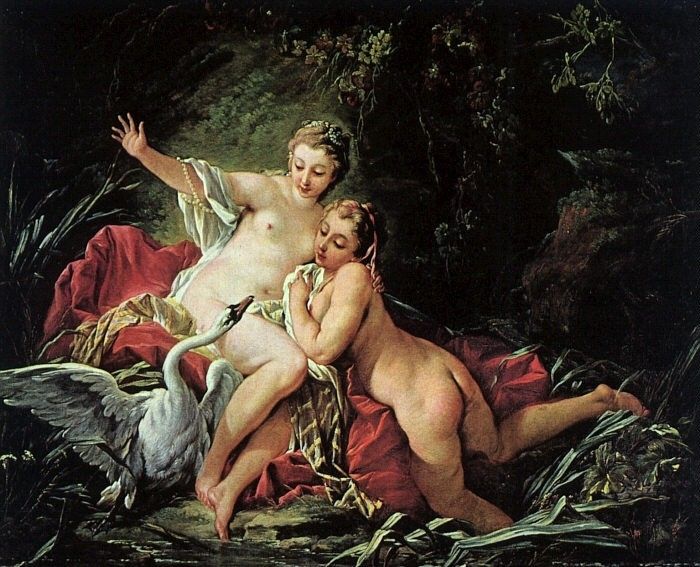 BOUCHER - LEDA AND THE SWAN. , 