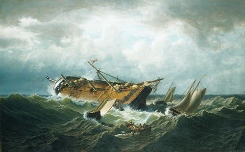 Bradford William Shipwreck Off Nantucket. , 