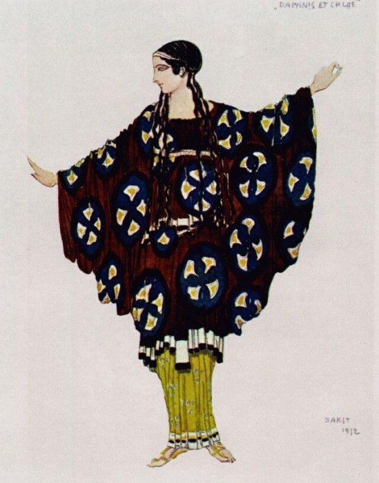 bakst daphnis et chloe costume 1912. , 