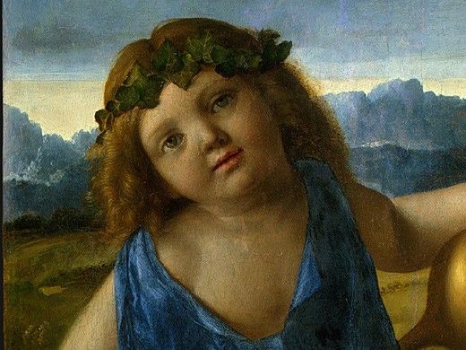 BELLINI,G. THE INFANT BACCHUS, PROBABLY 1505-1510, DETALJ 1,. , 