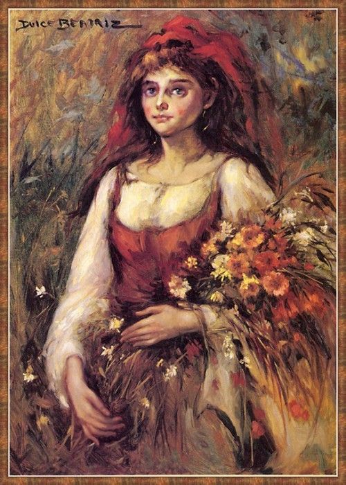 cr DulceBeatriz-01-GirlWithFlowers. , 